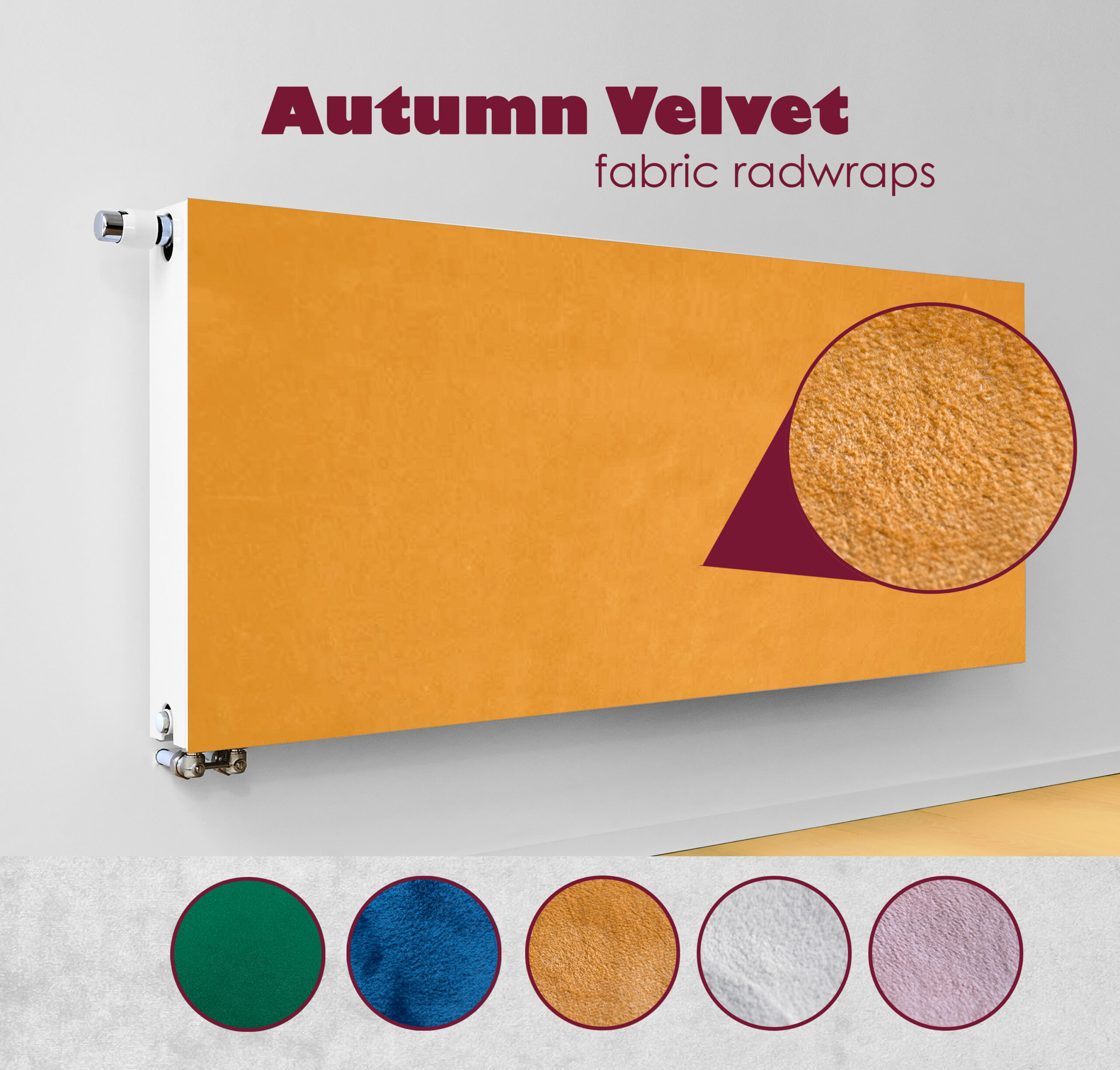 Autumn Velvet Magnetic Radiator Cover - Radwraps - Radwraps